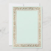 Ein märchenhaftes Brautparty aus Pfefferminz Einladung (Rückseite)