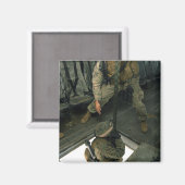 Ein Marine schickt einen anderen Marine in die Höl Magnet (Vorderseite/Rückseite)