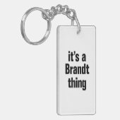 ein Markenzeichen Schlüsselanhänger (Vorderseite links)