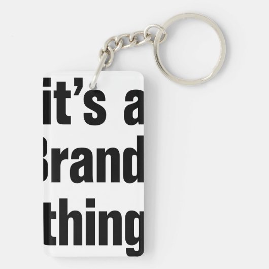 ein Markenzeichen Schlüsselanhänger (Rückseite)