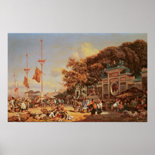 Ein Markt in Macau Poster