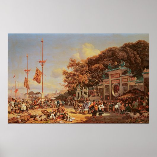 Ein Markt in Macau Poster (Vorne)