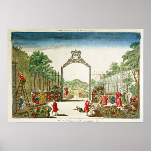 Ein Marktgarten am Tor zu Paris Poster (Vorne)