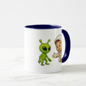 Ein Marsianer und das kosmonautische Kind Tasse (VorderseiteRechts)