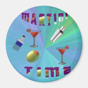 Ein Martini-Nachtmagnet/-Untersetzer Magnet