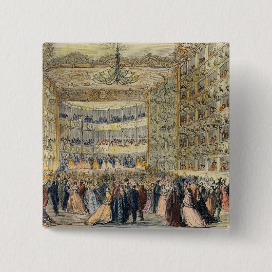 Ein Maskenball am Fenice Theater, Venedig, 19. Button (Vorderseite)