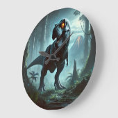 Ein massiver Tyrannosaurus-Rex Große Wanduhr (Winkel)