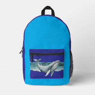 Ein massiver Wal Bedruckter Rucksack