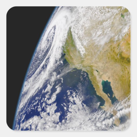 Ein massives Niedrigdrucksystem Quadratischer Aufkleber (Vorderseite)