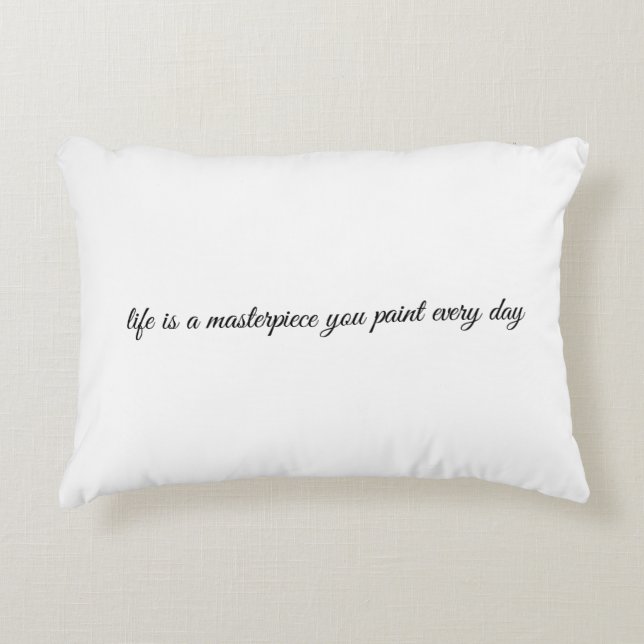 Ein Masterpiece-Akzent-Kissen Dekokissen (Vorderseite)