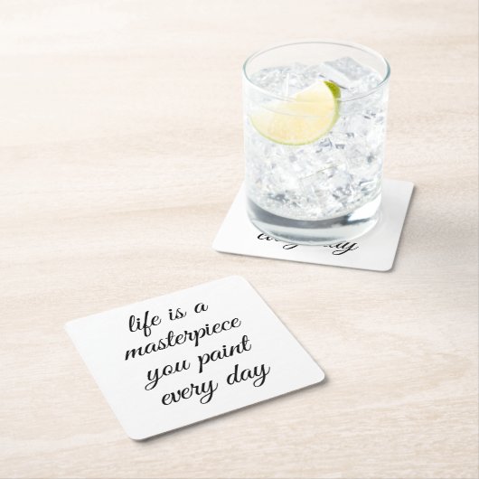 Ein Masterpiece Paper-Untersetzer Rechteckiger Pappuntersetzer (Vor Ort)