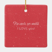 Ein Maus-Paar in der Liebe Valentine Keramikornament (Rückseite)