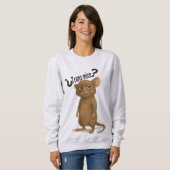 Ein Mäuse, das durch eine dumme Aussage verwechsel Sweatshirt (Vorne ganz)