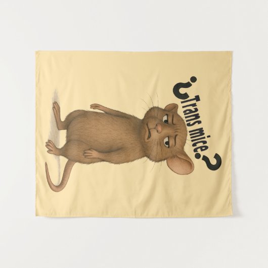 Ein Mäuse, das durch eine dumme Aussage verwechsel Wandteppich (Vorderseite (Horizontal))