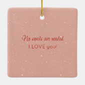 Ein Mauspaar im Kraut von Rose Valentine Cera Keramikornament (Rückseite)