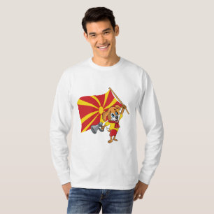 Ein mazedonischer Fan Hund T-Shirt