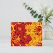 Ein Medley aus Rot-Gelb- und Orangenschwellen Postkarte (Stehend Vorderseite)