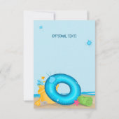 Ein Meer des Dankes Dolphin Volleyball-Ozeans Dankeskarte (Rückseite)