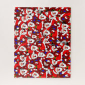 Ein Meer des heiteren Weihnachtsmannes Puzzle (Vertikal)