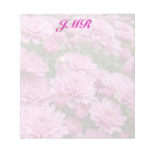 Ein Meer rosa Chrysanthemen #2 Notizblock (Vorderseite)