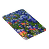 Ein Meer von Bluebonnets und indischen Pinseln Magnet (Rechte Seite)