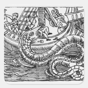 Ein Meeresarm Quadratischer Aufkleber