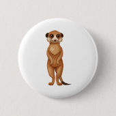 Ein meerkat-Cartoon Button (Vorderseite)