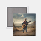 Ein Meerkat Land und Western Künstler, Magnet (Vorderseite/Rückseite)