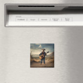Ein Meerkat Land und Western Künstler, Magnet (In Situ (Geschirrspüler))