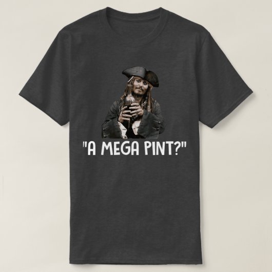 Ein Mega-Pint-Mega-Pint Wein t T-Shirt (Design vorne)
