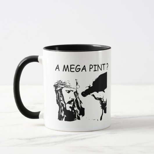 Ein Megapint? Jhonny und Amber-Meme-Kaffee Tasse (Links)