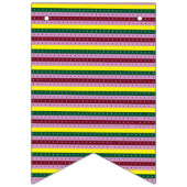 ein mehrfarbiger Streifen mit Punkten Wimpelkette (Dritte Fahne)