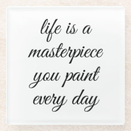 Ein meisterlicher Untersetzer aus Glas