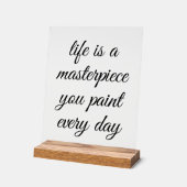 Ein Meisterwerk-Akryllisches Zeichen Acrylschild (Winkel)