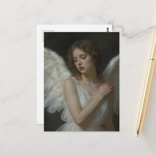 Ein melancholischer Engel Postkarte