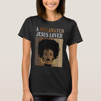Ein melanisierter Jesus, christliche schwarze Afro T-Shirt