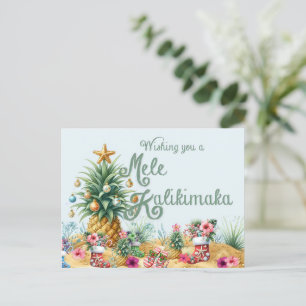 Ein Mele Kalikimaka-Kartenwunsch Feiertagspostkarte