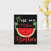 Ein Melon Brother Funny Birthday Matching Fam Karte (Gelbe Blume)