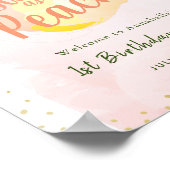 Ein Melon Girl Geburtstags-Begrüßungszeichen Poster (Ecke)