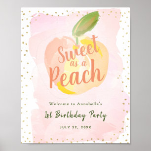 Ein Melon Girl Geburtstags-Begrüßungszeichen Poster