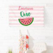Ein Melon Watermelon First Birthday Banner (Insitu)