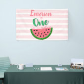 Ein Melon Watermelon First Birthday Banner (Messeveranstaltung)