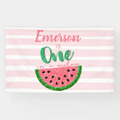 Ein Melon Watermelon First Birthday Banner (Horizontal)