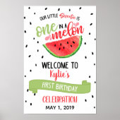 Ein Melon Welcome Sign - Red Poster (Vorne)