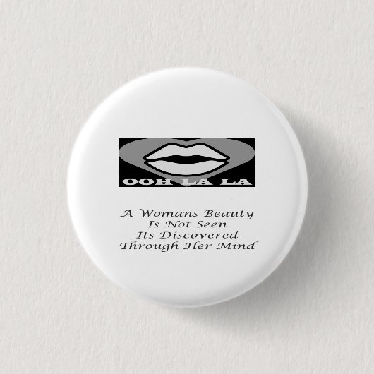 Ein Merkmal "Beauty-Frauengedicht" Button (Vorderseite)