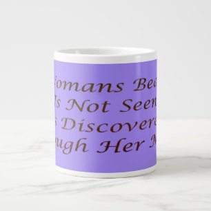 Ein Merkmal "Beauty-Frauengedicht" inspiriere Jumbo-Tasse