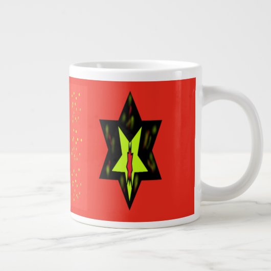 Ein Merkmal "Beauty-Frauengedicht" Jumbo-Tasse (Rechts)