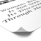 Ein Merkmal "Beauty-Frauengedicht" Poster (Ecke)