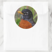 Ein merkwürdiger und hoffnungsvoller amerikanische runder aufkleber (Tasche)