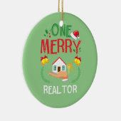 Ein Merry Realtor Real Anwesen Ugge Christmas Keramik Ornament (Rechts)